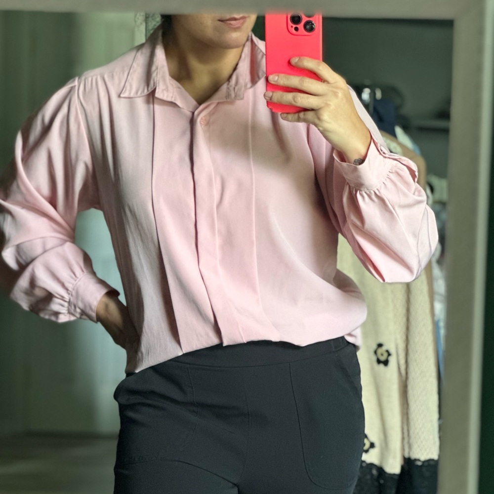 Vintage Yves St. Clair Pink Button Down Shirt